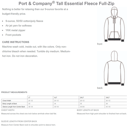 PSM FULL ZIP HOODIE — T Walla Walla